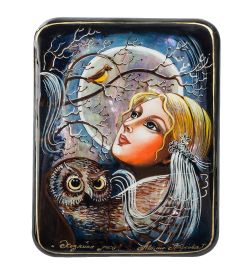 Народные промыслы ШК-55/ 56 Шкатулка «Хозяйка леса» исп. Маркова