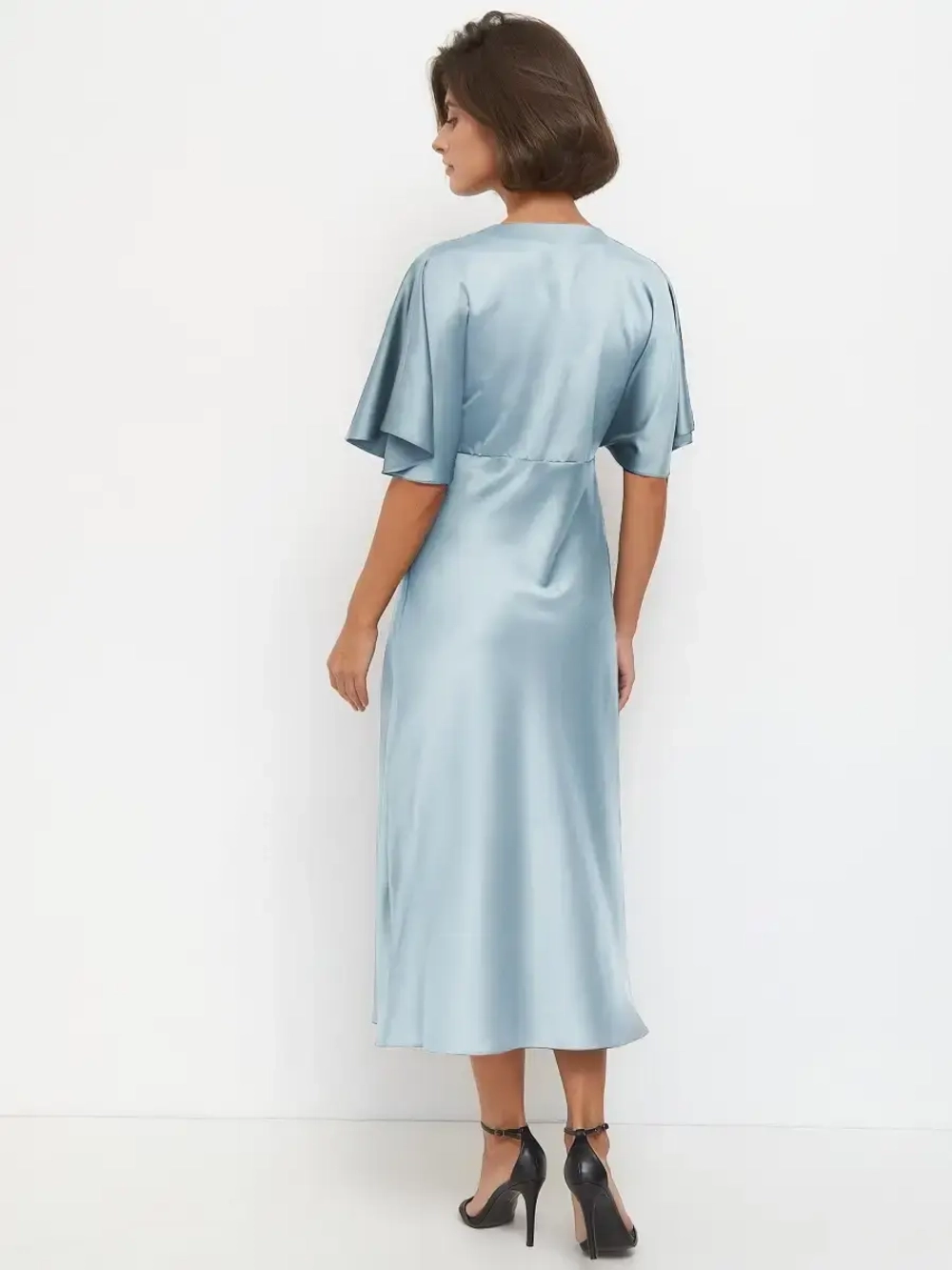 Платье комбинация шелковое с крылышками