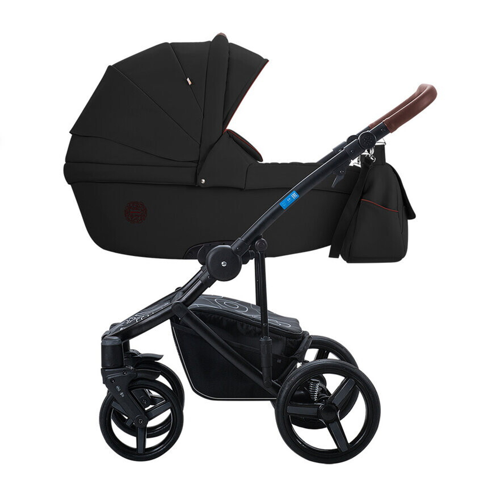 Детская коляска AroTeam Bartolo Prima 2 в 1 02 черная кожа