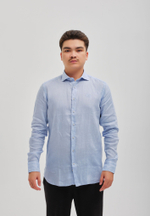 Рубашка мужская Лен LIGHT BLUE