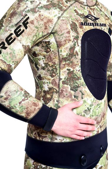 Гидрокостюм Aquateam Reef 7 мм ультраспан/открытая пора зеленый