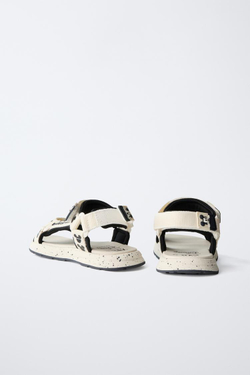 ZARA САНДАЛИИ С ПРИНТОМ «МИККИ МАУС» ©DISNEY, БЕЛЫЙ