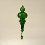 Елочная игрушка "Калабаш" (стекло), D5хН23 см цвет Зеленый