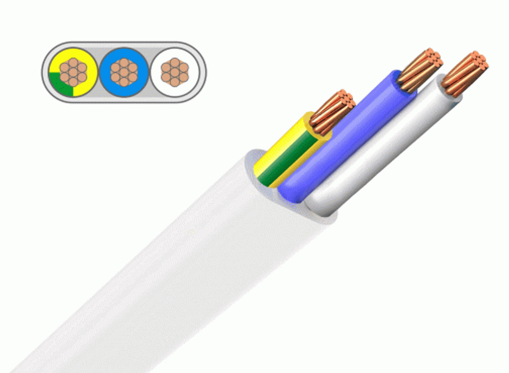 Провод ПУГНП 3х2,5 ГОСТ белый