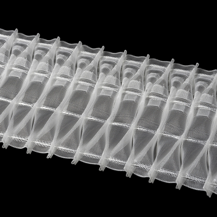 Шторная лента Oz-Is арт. 4374 МР, коэф сборки 1:2,5, цвет прозрачный (ширина 150 mm)
