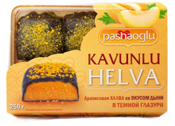 Халва "Pashaoglu" арахисовая со вкусом дыни в кондитерской глазури 250г