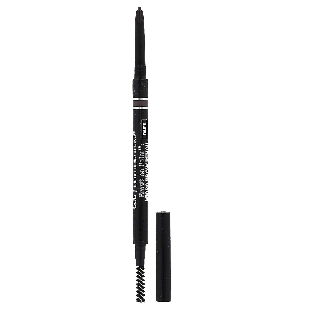Billion Dollar Beauty, Brows on Point: брови на миллиард долларов микрокарандаш для бровей, серо-коричневый, 0,002 унции (0,002 унции)