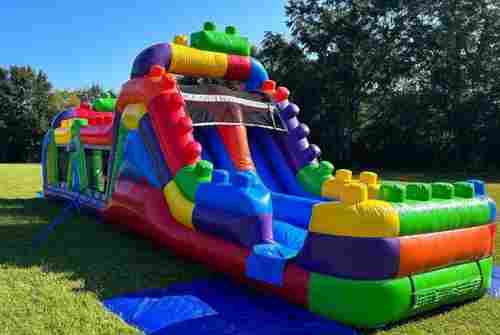 Надувная полоса препятствий для бизнеса «Конструктор», 15×3×4 м