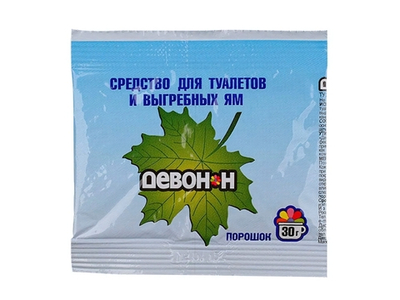Препарат для биотуалетов "Девон-Н" 30гр (для нижнего бака)