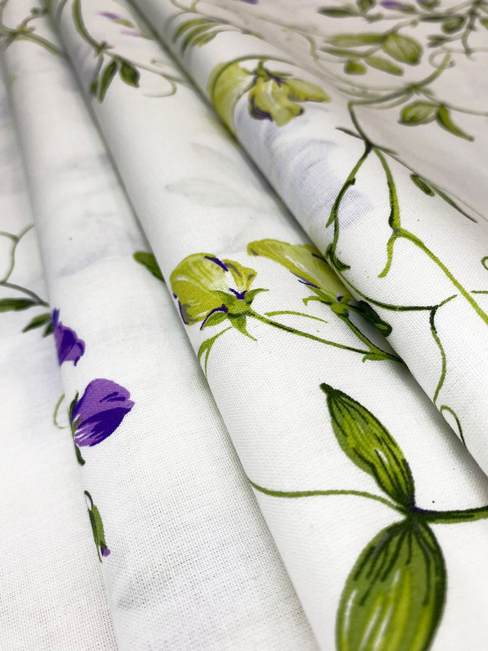 Пододеяльник Сказка "Душистый горошек" 1,5-спальный на молнии 145х215 см, перкаль