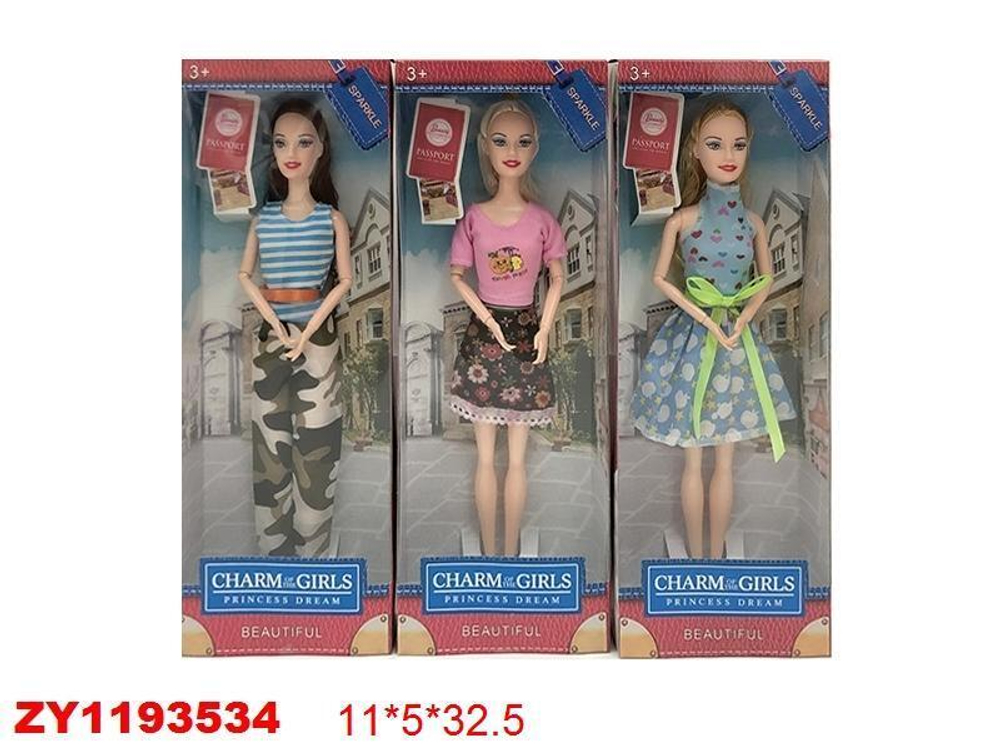 Кукла тип Модель на шарнирах с аксесс. коробка CF-01