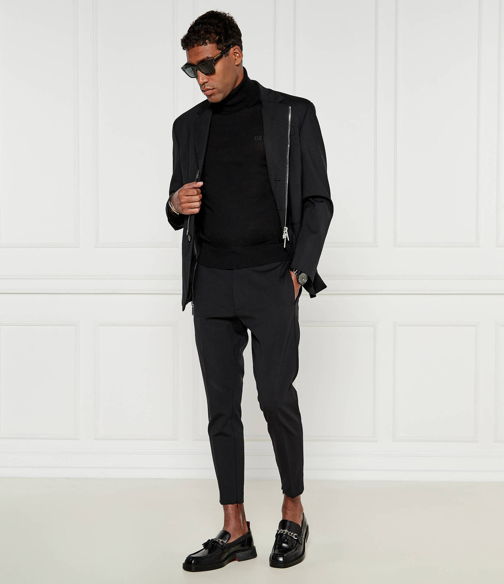 Хлопковый гольф Dsquared2 - черный(S74HA1440 S18310)