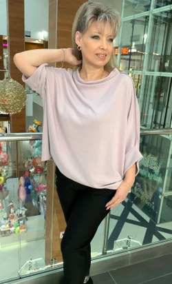 Нарядный блузон с люрексом и "швами"