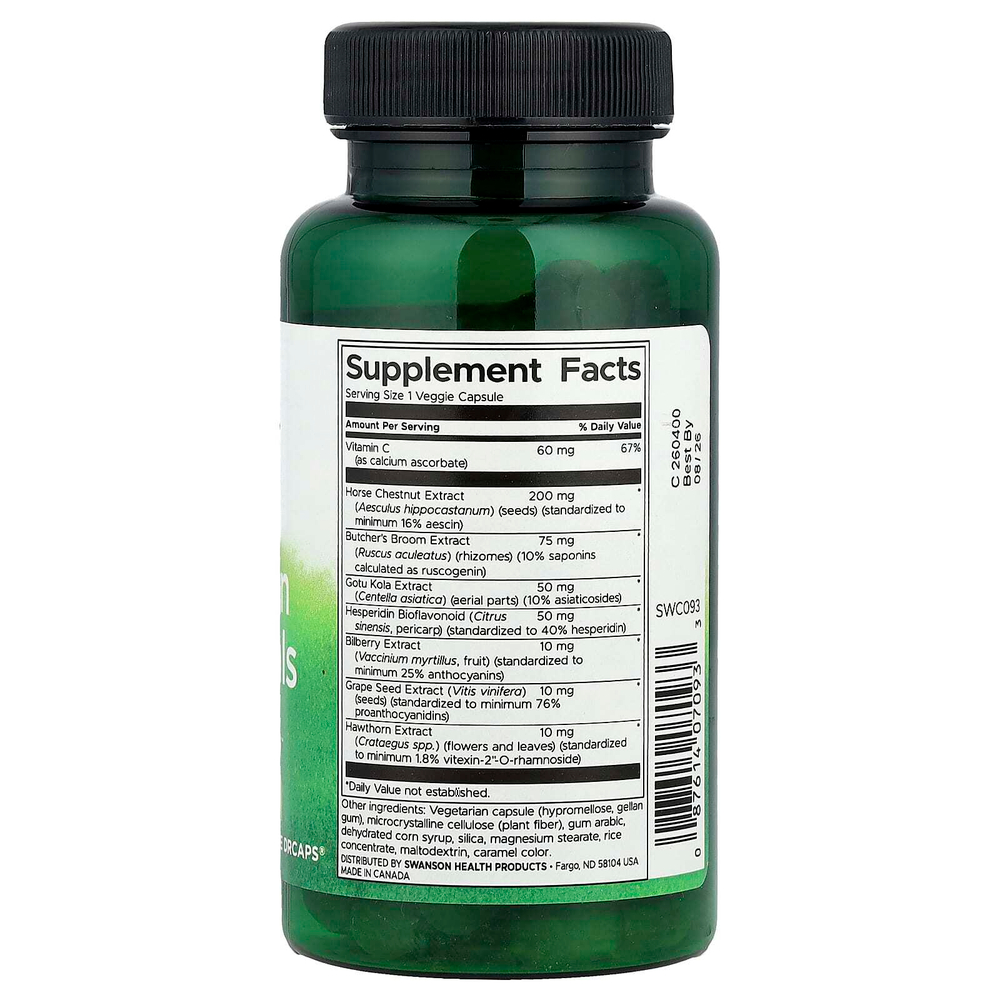 Swanson, Leg Vein Essentials, 60 вегетарианских капсул DrCaps®