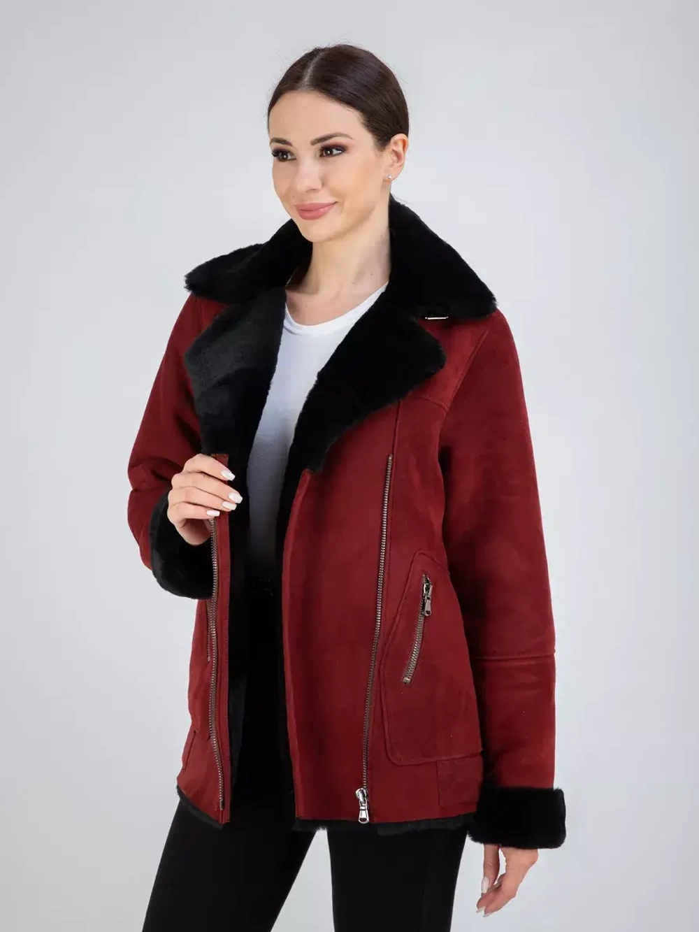 Дубленка авиатор натуральная Турция