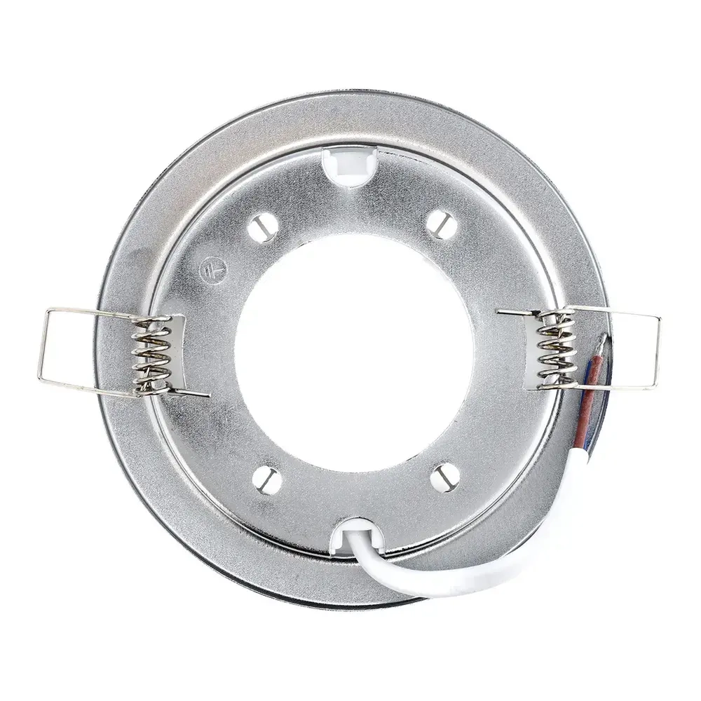 Встраиваемый потолочный светильник под лампу GX53, хром, без лампы