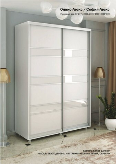 Шкаф купе 2 ств. "Оникс-Люкс/София-Люкс/Экон-Люкс"