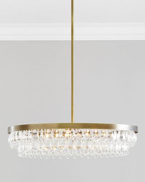 Золотая круглая люстра “Асуан”