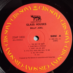 Винтажная виниловая пластинка LP Billy Joel Glass Houses (Japan 1980) (Obi) You May Be Right