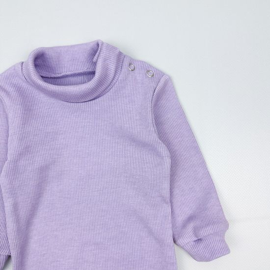 Боди-водолазка из кашкорсе, Лаванда