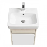 Тумба под раковину AQUATON ВЕРДИ 50 подвесная, белый ясень (1A195901VDAV0)