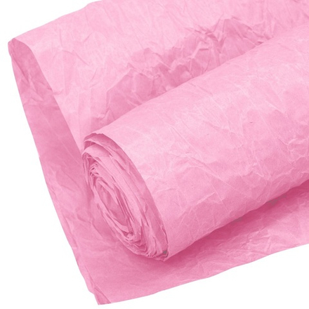 Упаковочная жатая бумага, Эколюкс, Светло-розовый, 0,7*5 м
