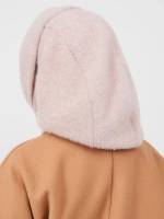 Капор зимний вязаный капюшон на флисе