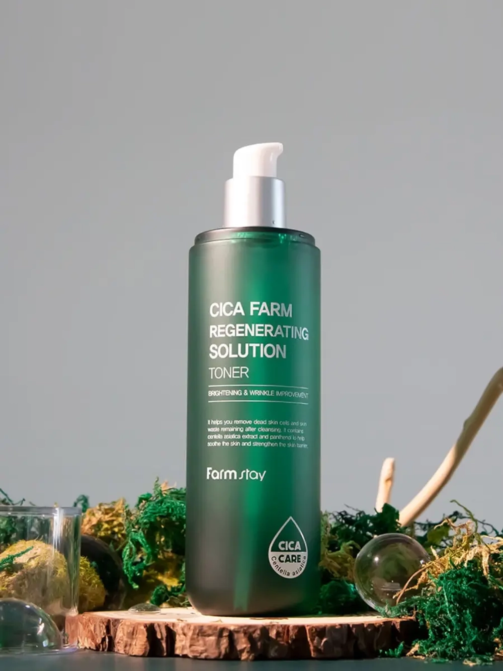 FARMSTAY - ТОНЕР ДЛЯ ЛИЦА С ЭКСТРАКТОМ ЦЕНТЕЛЛЫ CICA FARM REGENERATING SOLUTION TONER, 200 МЛ.