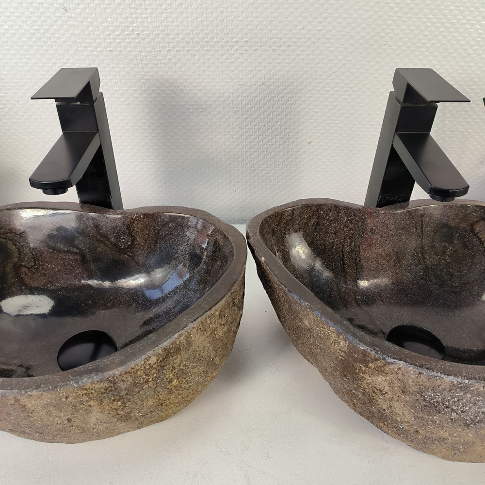 Раковина из речного камня ПАРА! RS-65549 40*39*15 0865