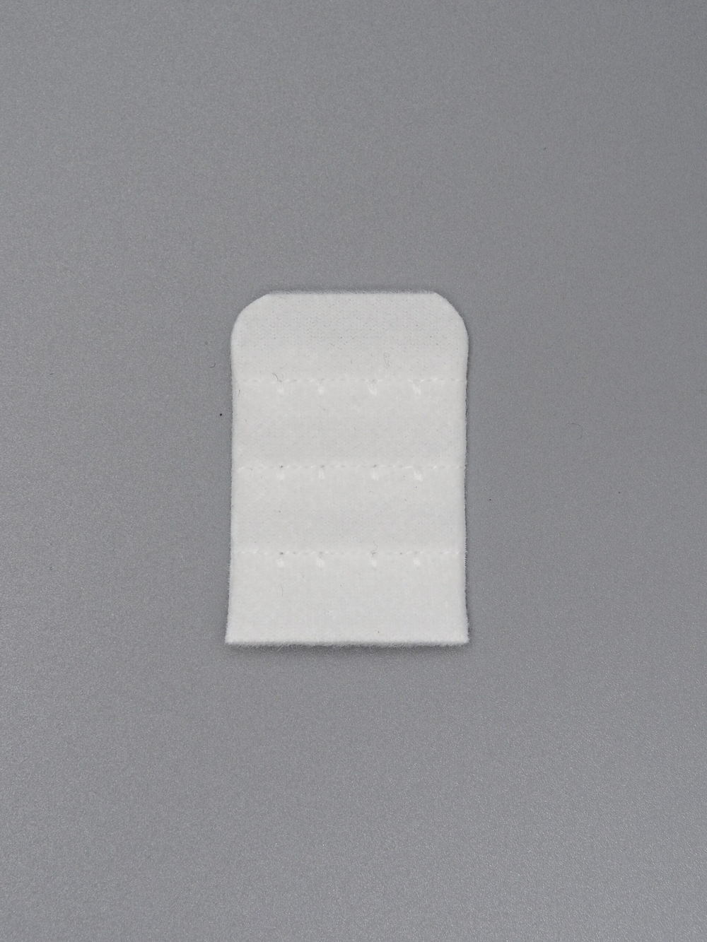 Застежка для бюстгальтера теплая белая с крючками 2х3