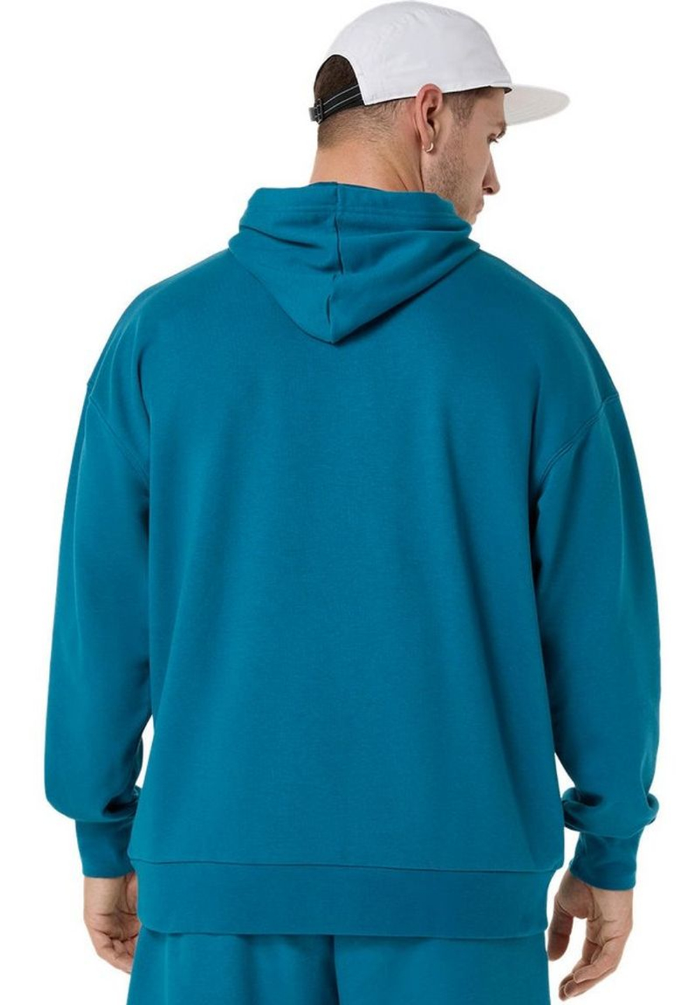 Мужская теннисная кофта Asics French Terry Relaxed Pullover - dark teal