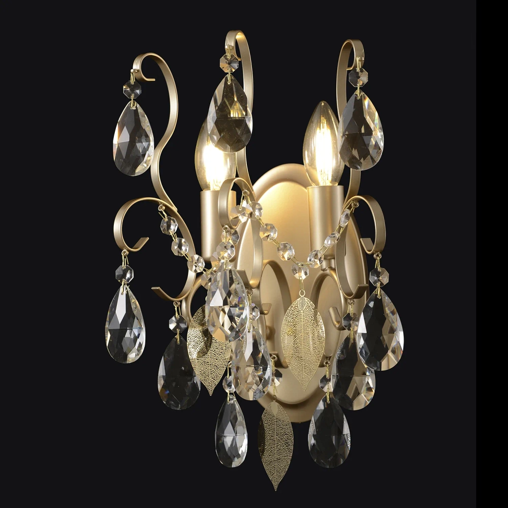 Бра Crystal Lux ESMIRALDA AP2 GOLD