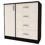 Комод № 9 венге/млечный дуб