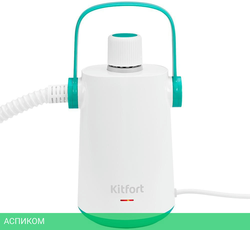 Пароочиститель Kitfort KT-9109-2 белый/салатовый
