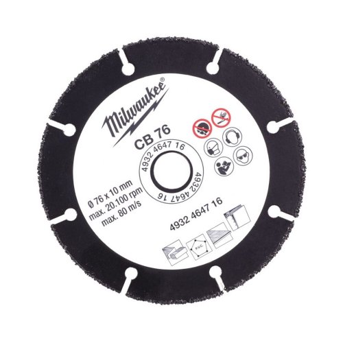 Диск п/п Milwaukee для М12 FCOT 76мм