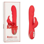 Вибромассажер кролик Jack Rabbit Heated Silicone Ultra Soft красный 21,5 см