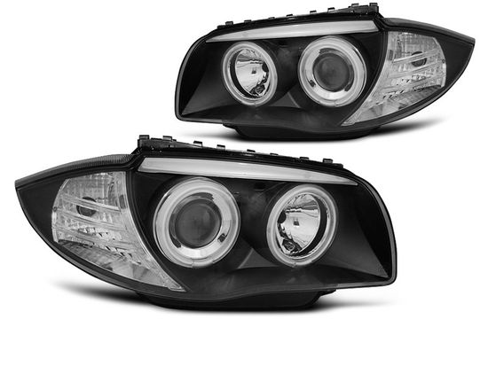 Фары передние ANGEL EYES CCFL BLACK для  BMW 1 E87/E81/82/88 04-11
