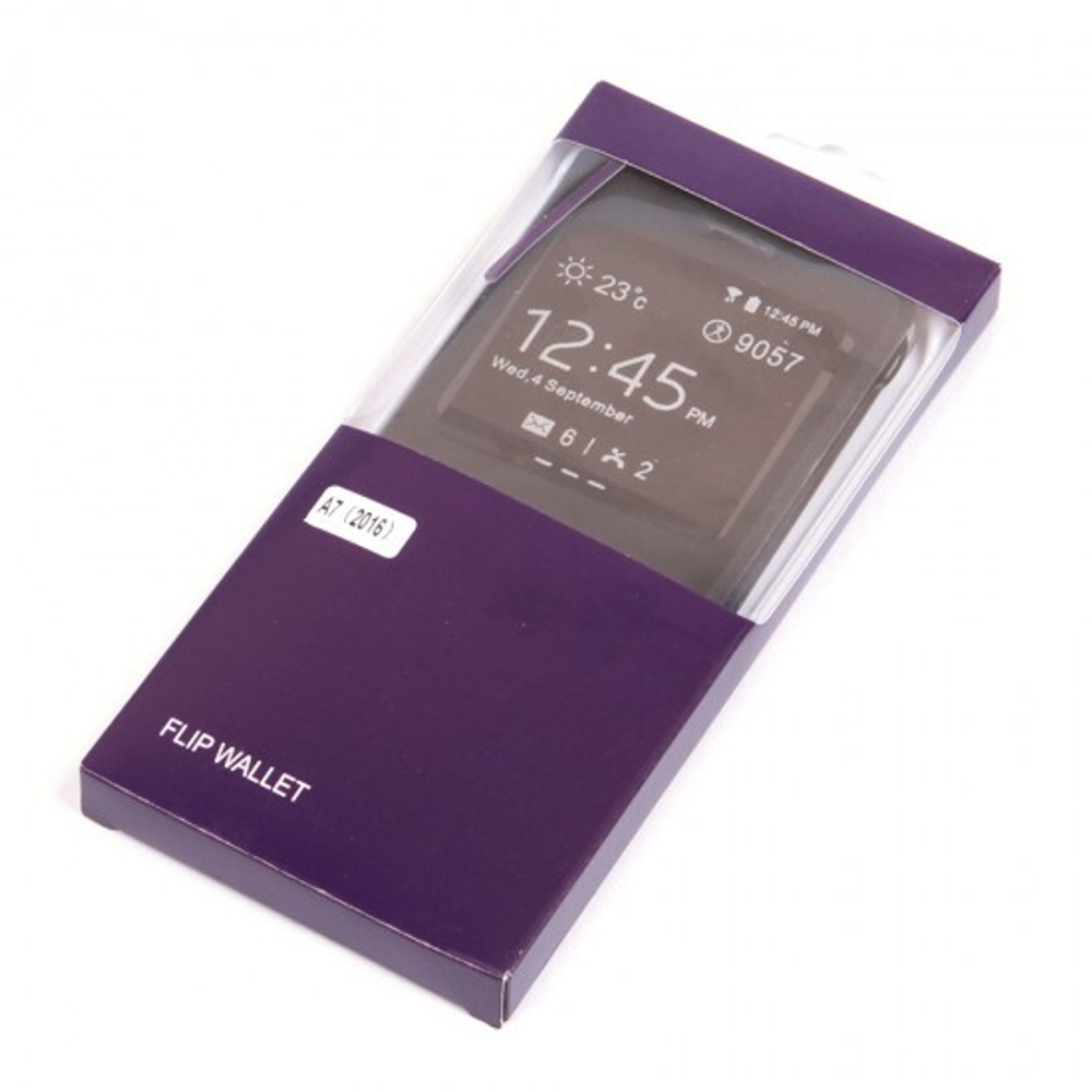 Чехол-книжка Flip Cover для Samsung Galaxy A7 (2016), 006572-1 Черный