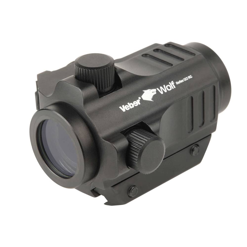 Прицел коллиматорный Veber Wolf Reflex 122 RG (закрытый, объектив 22мм, 4 МОА, метка точка красная/зеленая, вивер)