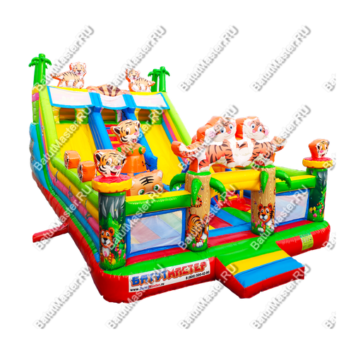 Коммерческий батут "Тигриная страна 2" 10*6*6 м