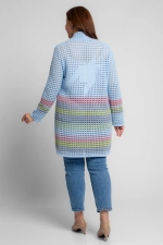 Кардиган М 2860/ голубой микс