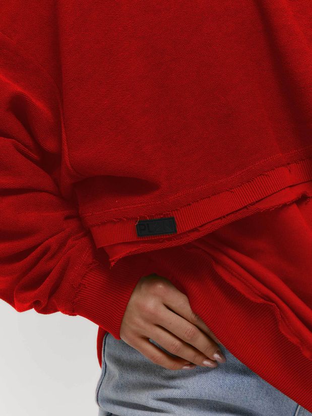 Свитшот двойной, красный