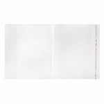 Обложки ПЭ для тетрадей и учебников, НАБОР "20 шт. + 1 шт. в ПОДАРОК", ПЛОТНЫЕ, 100 мкм, универсальные, прозрачные, ЮНЛАНДИЯ, 272709