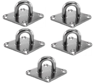 Пластины ромб 43*70 мм (5 штук) CIM с U-скобой из нержавеющей стали