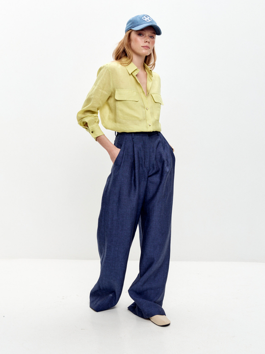 Льняные брюки