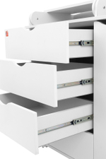 Комод "Смайл Плюс" 5 ящ. (арт.86) МДФ 832/5 (белый)