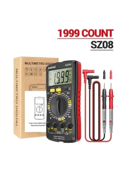 Мультиметр , портативный мультиметр цифровой, для измерения напряжения переменного и постоянного тока, автоматическое определение диапазона