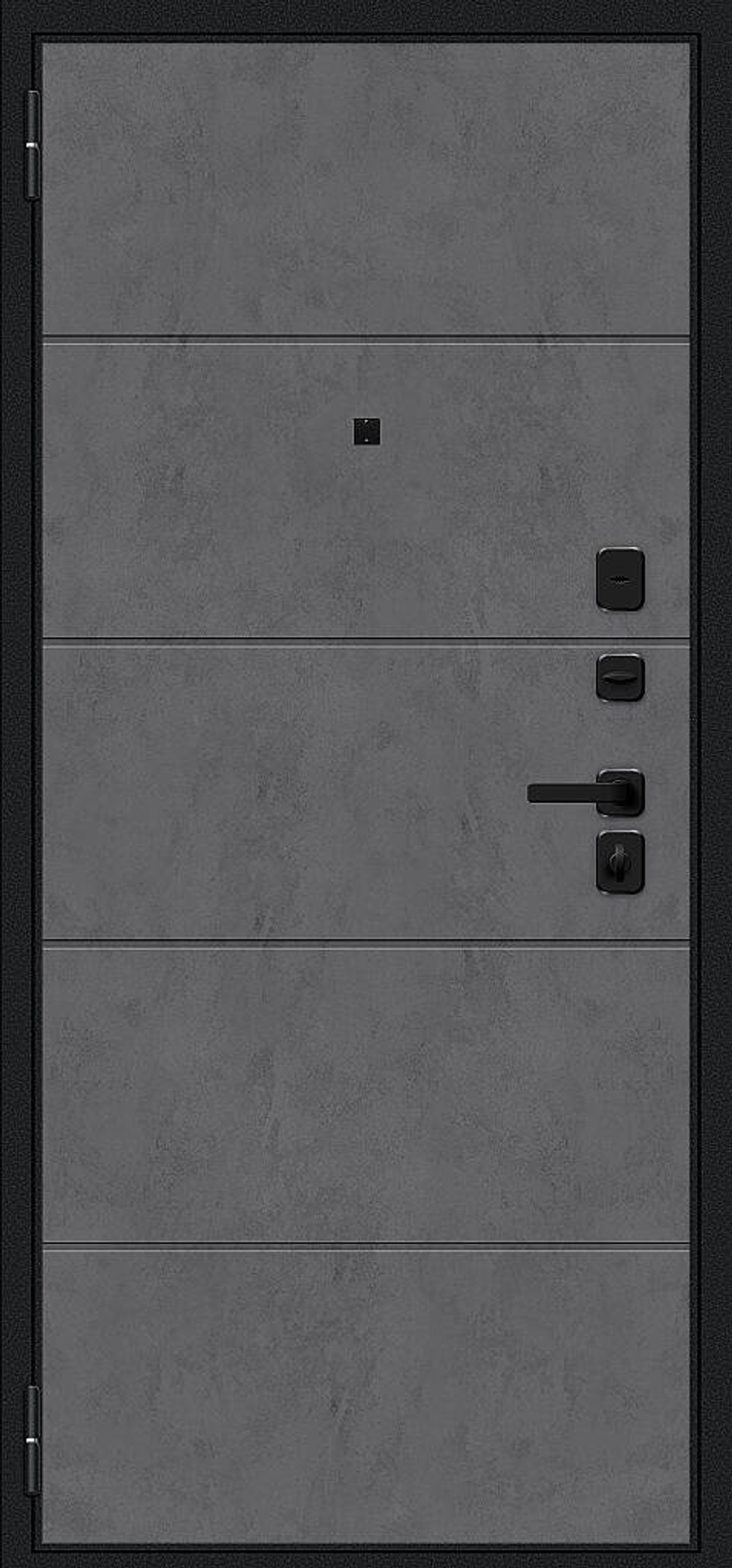 Граффити-1 Инсайд/SBlack Букле черное/Slate Art 205*86 правое