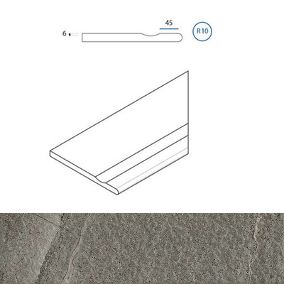 Спецэлемент CONTEMPORA X2 CARBON BOR.30X60 SVASATO ROUND DX правый (620090000227)