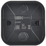 GLORY Розетка для открытой установки компьютерная RJ45 кат.5E РК10-ХЧм черный матовый IEK